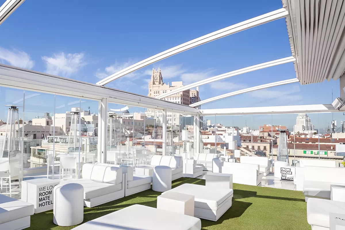 terraza hotel room mate oscar - terrazas madrid - azoteas madrid