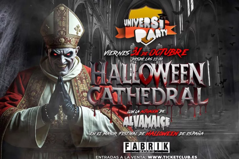 Halloween en Fabrik - Universiparty Cathedral