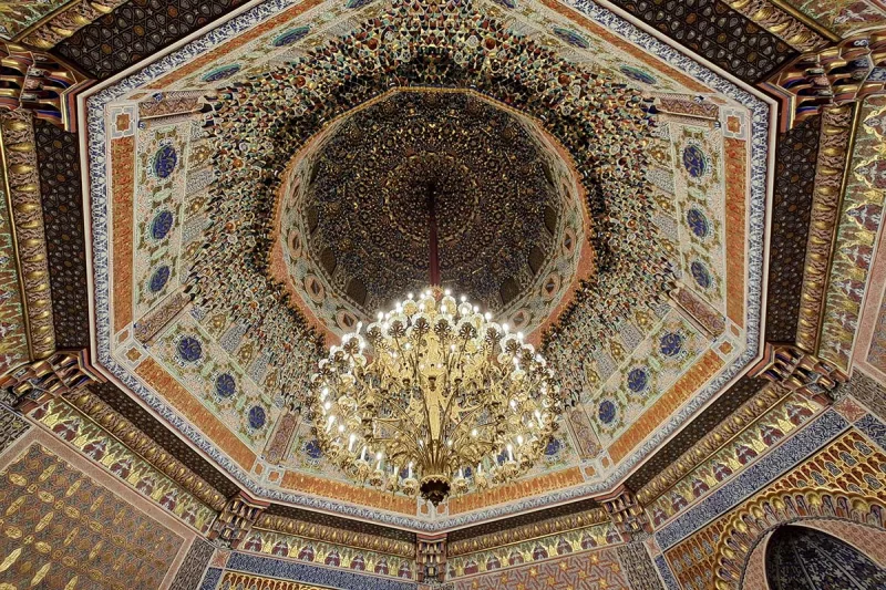 palacio real Aranjuez durante la visita guiada del tren de la fresa